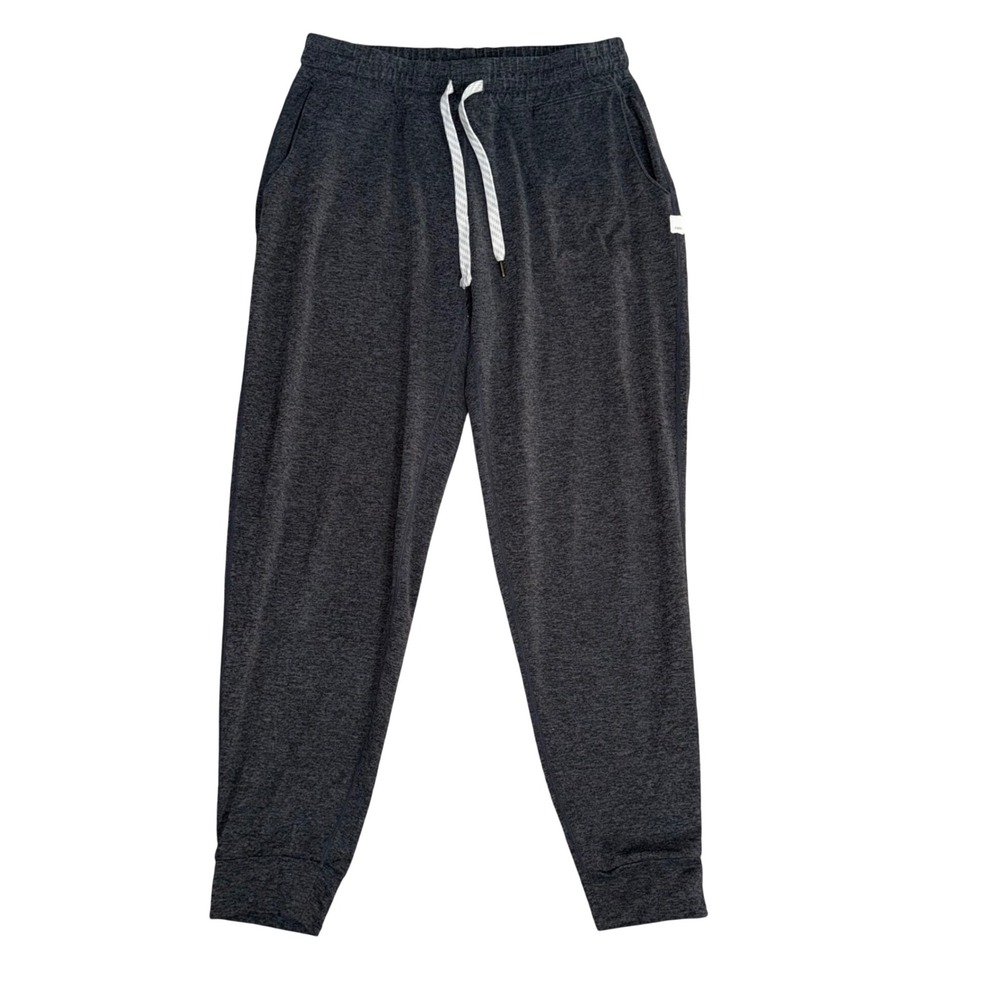 Vuori Performance Joggers Women XS Charcoal Grey Good Drawstring Frayed